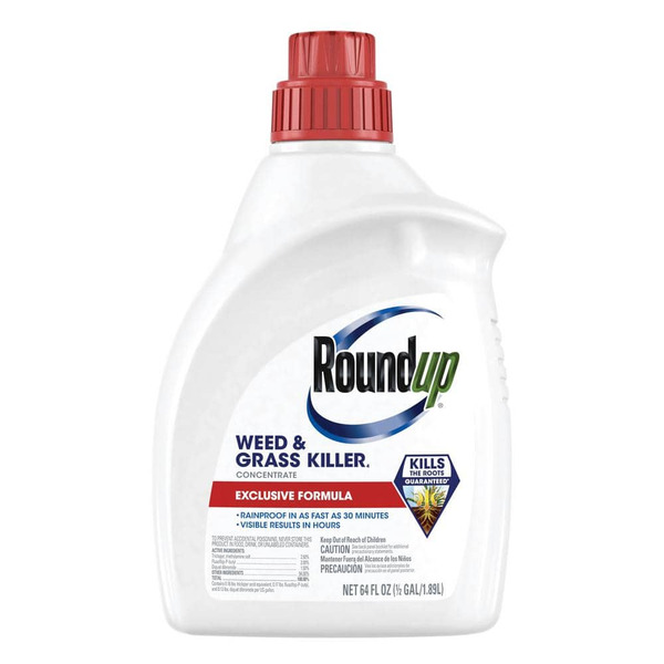 Roundup Weed And Grass Killer 4 Concentrate, 64 Fl. Oz., Visible Results In Hours