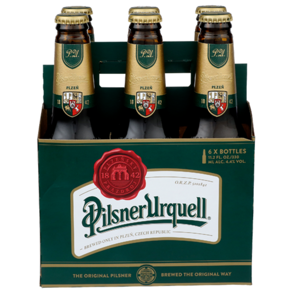 Pilsner Urquell Czech  6 Pack Bottles
