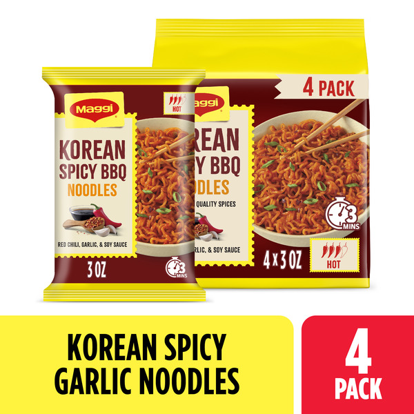 Maggi Korean Spicy Bbq Noodles, Korean Instant Noodles
