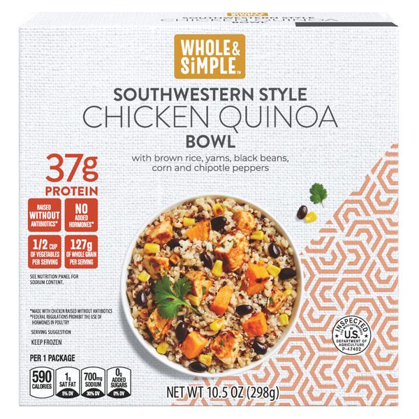 Whole & Simple Southwest Chicken Quinoa Bowl