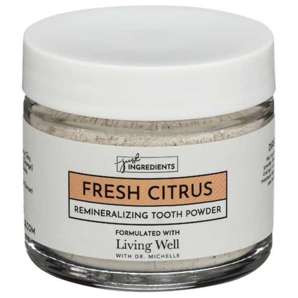 Just Ingredients Fresh Citrus Remineralizing Tooth Powder Same-Day