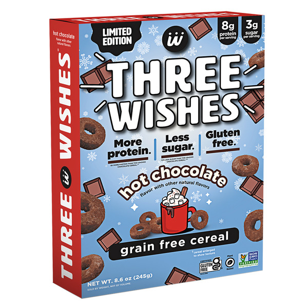 Three Wishes Grain Free Hot Chocolate Cereal Same-Day Delivery or