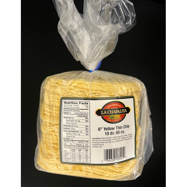 La Chapalita Yellow Thin Chip 6in