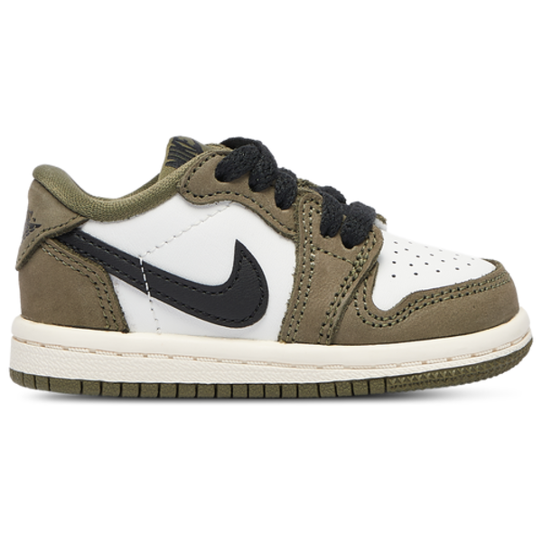 Nike Air Jordan 1 Retro OG Low, Size 4 - Medium Olive Infant