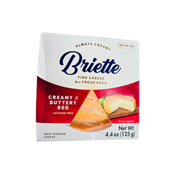 Briette Cheese, Creamy & Buttery Red, Soft-Ripened
