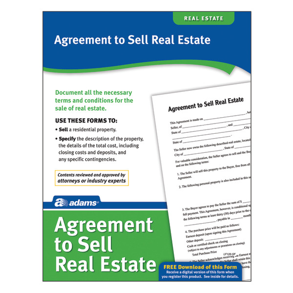 Adams Agreement To Sell Real Estate Forms & Instructions