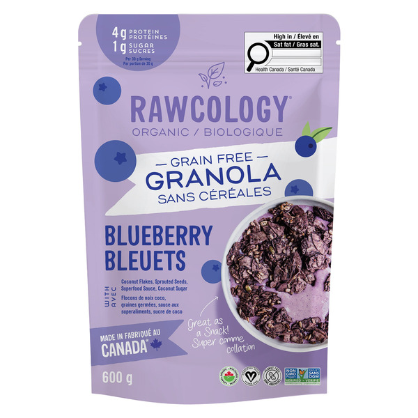Rawcology Organic Grain Free Blueberry Granola