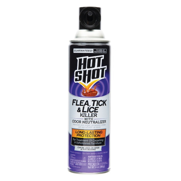 Hot Shot Flea, Tick & Lice Killer, with Odor Neutralizer Same-Day