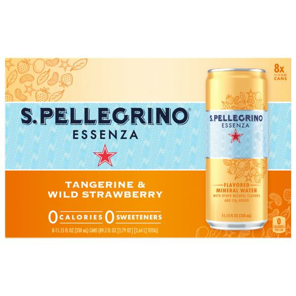 San Pellegrino Mineral Water, Tangerine & Wild Strawberry Same-Day