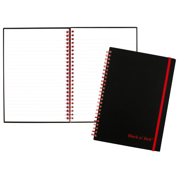 Mead 8.5 X6 Elastic Closure Premium Poly Cover, Black & Red