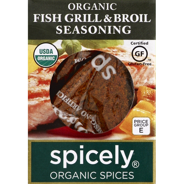 Spicely Organics Fish Grill & Broil Seasoning, Organic