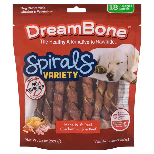 DreamBone Spirals With Chicken & Vegetables Dog Chews