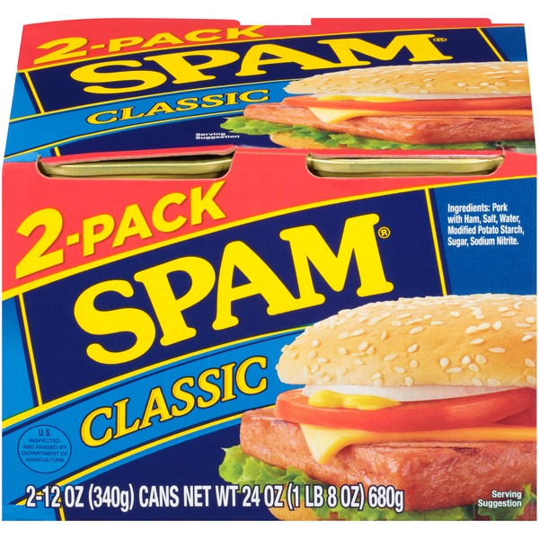 Spam Classic Canned Meat (12 oz) Instacart