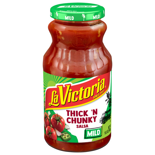 LA VICTORIA Thick & Chunky Mild Salsa, 15.5 OZ