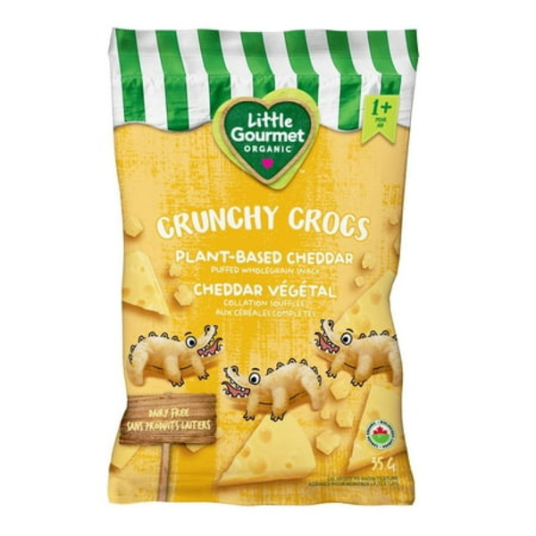 Crocks Snack Walmart Little Gourmet Crunchy Crocs Plant-Based Cheddar Puffed ...