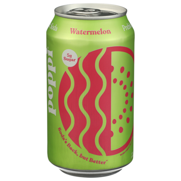 Poppi Watermelon Prebiotic Soda Same-Day Delivery or Pickup
