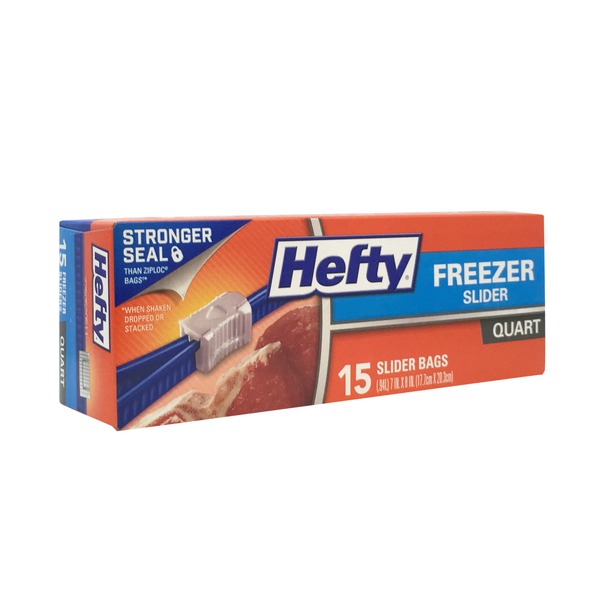 Hefty Freezer Slider Bags, Quart from HEB Instacart
