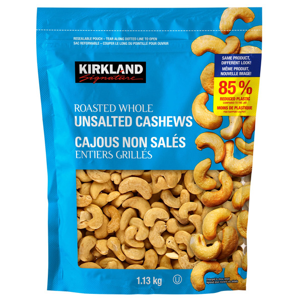 Costco Kirkland Signature Fancy Whole Unsalted Cashews SameDay Delivery Instacart