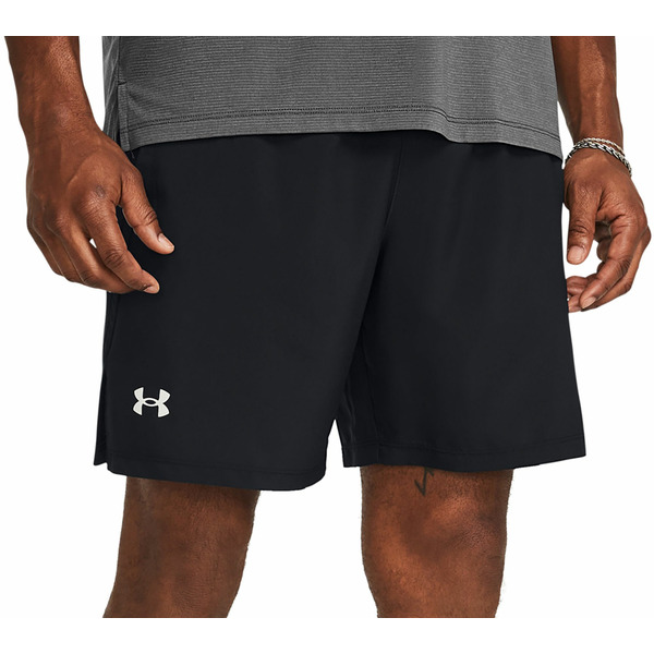 Under Armour Men's 7 Inch Reflective Launch Shorts, XL - Black