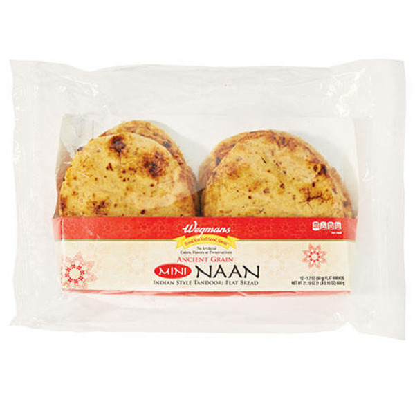 ANCIENT GRAIN MINI NAAN INDIAN STYLE TANDOORI FLAT BREAD, ANCIENT GRAIN