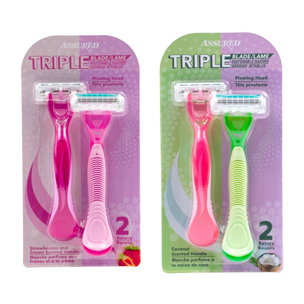 Assured Triple Bladed Disposable Razors Same-Day Delivery | Dollar Tree