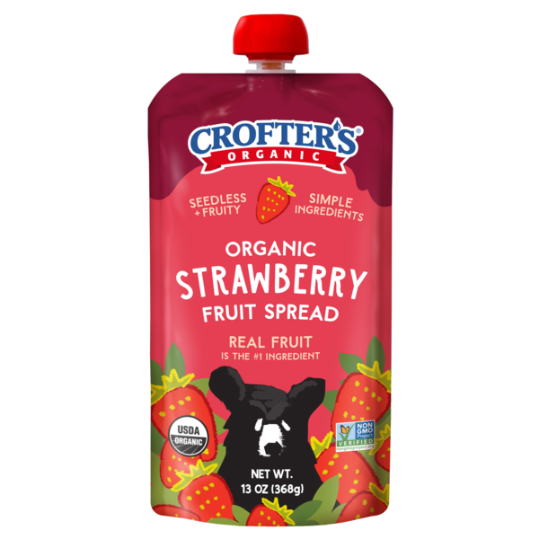 Crofter's Organic Strawberry Fruit Spread Squeeze