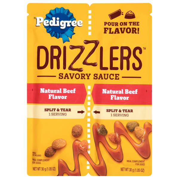 Pedigree Drizzlers Savory Sauce Natural Beef Flavor Same-Day Delivery ...