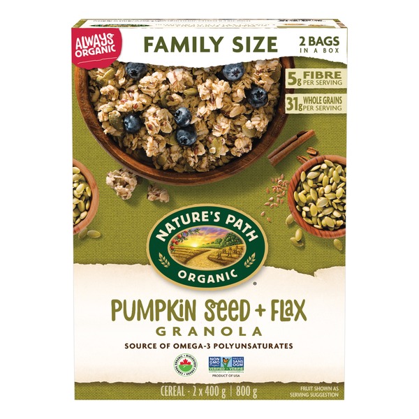 Nature's Path NP Pumpkin Seed Plus Flax Granola (800 g) from Loblaws Instacart
