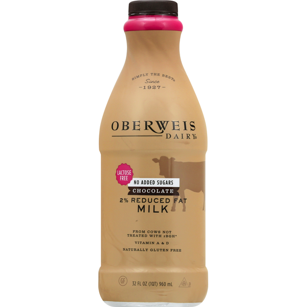 Oberweis Milk, 2% Reduced Fat, Chocolate Same-Day Delivery or