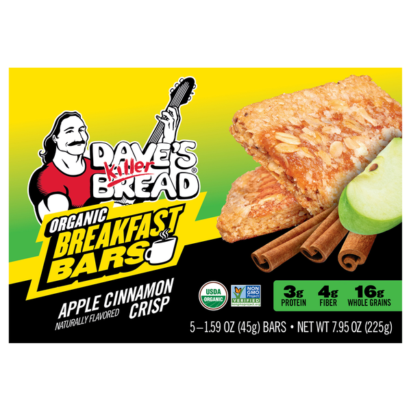 Dave's Killer Bread Organic Apple Cinnamon Crisp Breakfast Bars