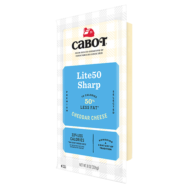 Cabot Cheese Lite50 Sharp Cheddar (8 oz) Instacart