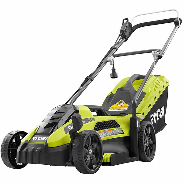 Ryobi 13 In. 11 Amp Corded Electric Walk Behind Push Lawn Mower