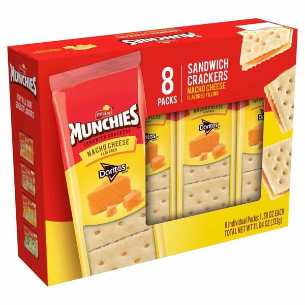 Munchies Nacho Cheese Sandwich Crackers (1 oz) Instacart
