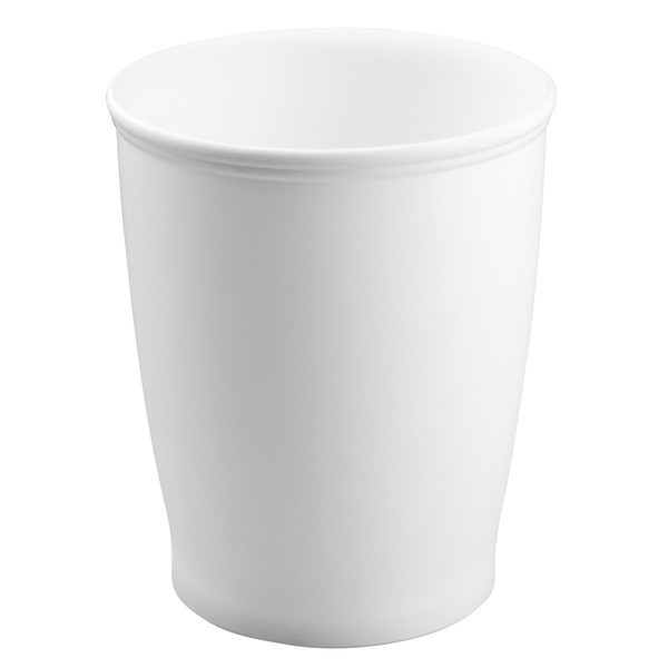 iDesign Kent Round Open Can, 8.25 x 10 in - White