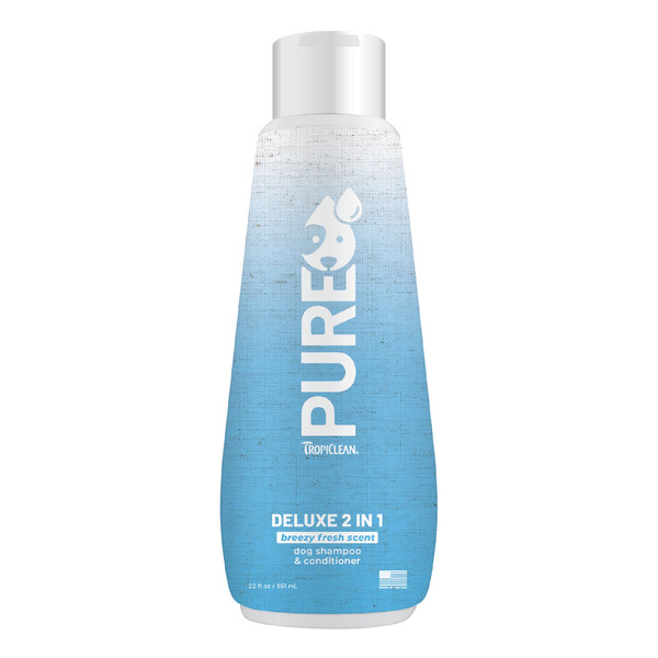Tropi Clean Pure Breezy Fresh Deluxe 2in1 Shampoo for Pets