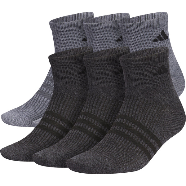 adidas Men's Superlite 3.0 Low Cut Socks, L - Onix Grey/Black