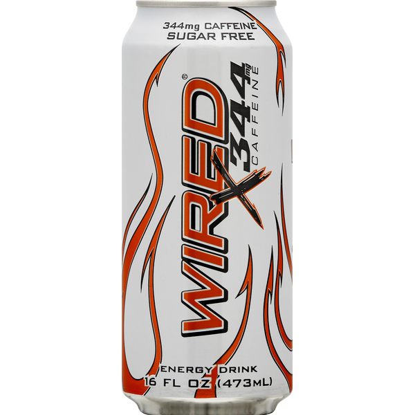 Wired Energy Drink, Sugar Free, Caffeine (16 oz) Instacart