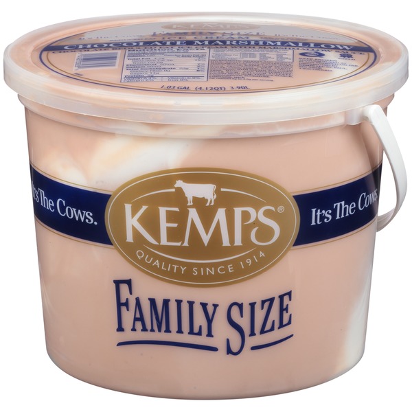 Kemps Chocolate Marshmallow Reduced Fat Family Size Ice Cream (1.03 gal