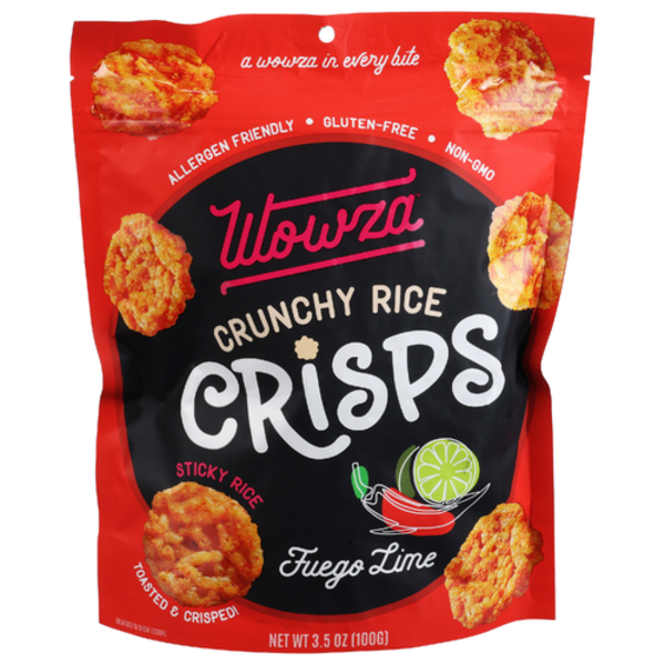 Wowza Fuego LIme Crunchy Rice Crisps