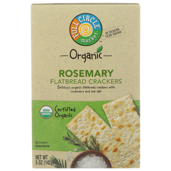 Full Circle Rosemary Flatbread Crackers (5 oz) Instacart