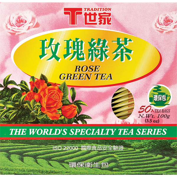 Tradition Rose Green Tea Bag