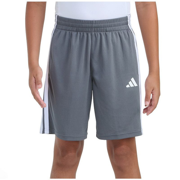 adidas Boys' 3-Stripe Shorts, L, 8 in