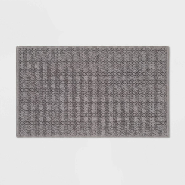 Target Threshold Antimicrobial Bath Mat Dark Gray SameDay Delivery