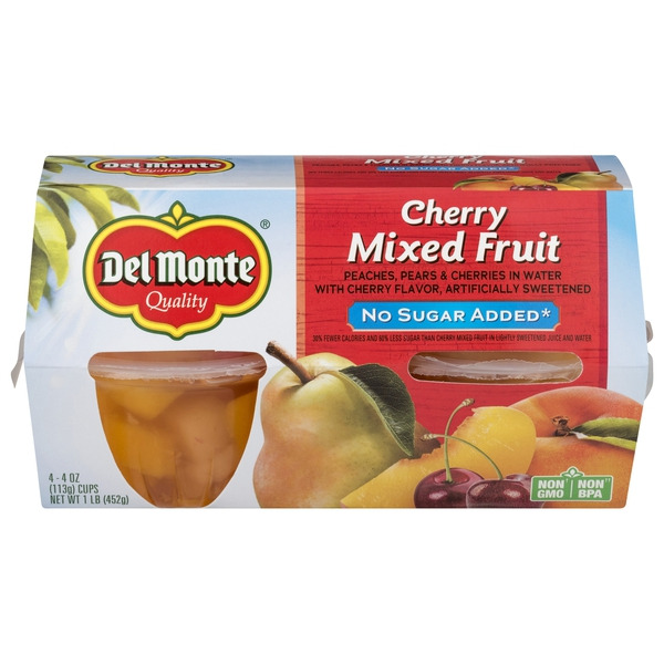 Del Monte Cherry Mixed Fruit No Sugar Added Same-Day Delivery or