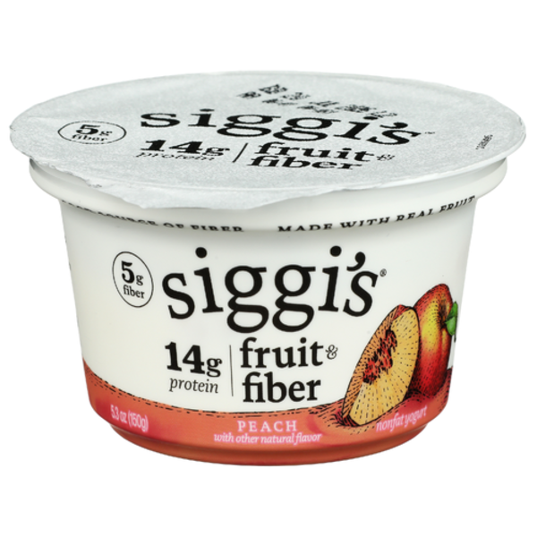 Siggi's Peach Fruit & Fiber Nonfat Yogurt