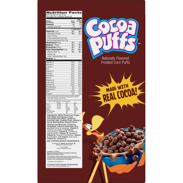 31 Cocoa Puffs Nutrition Label Labels Design Ideas 2020