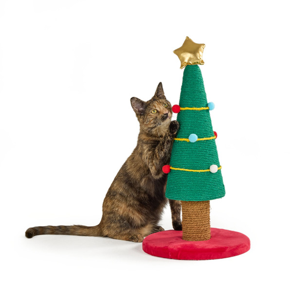 Merry & Bright Festive Tree Cat Scratcher