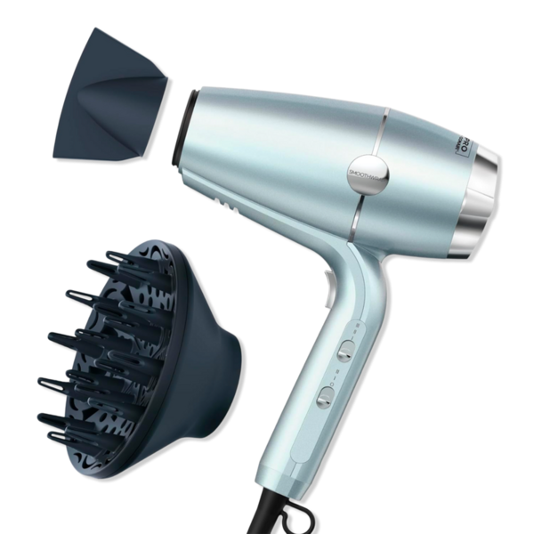 Conair InfinitiPRO By Conair SmoothWrap Hair Dryer with Dual Ion Therapy - Light Blue Metallic