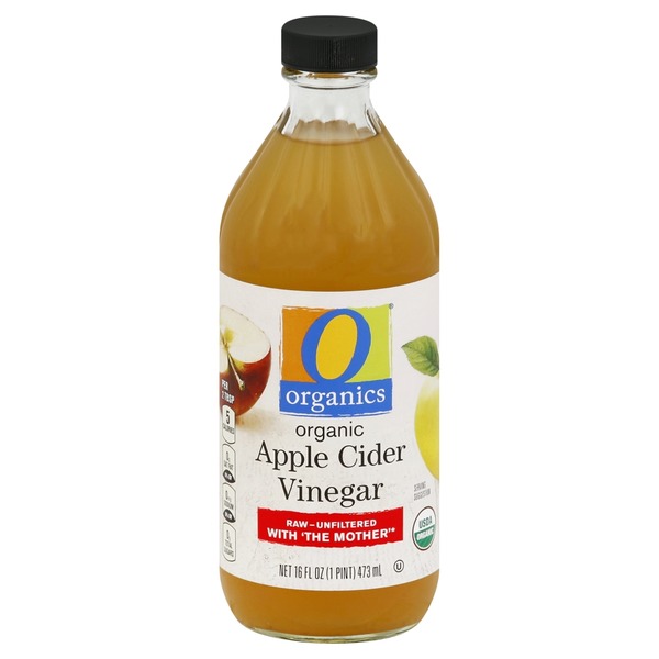 O Organics Vinegar, Organic, Apple Cider, Raw, Unfiltered