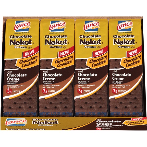 Lance Chocolate Nekot Rich Chocolate Creme Cookies (13.75 oz) Instacart